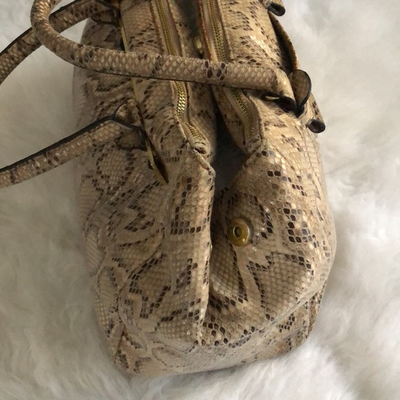 Preloved Steve Madden Snake Print Convertible Satchel Handbag Crossbody Strap. - Picture 5 of 11